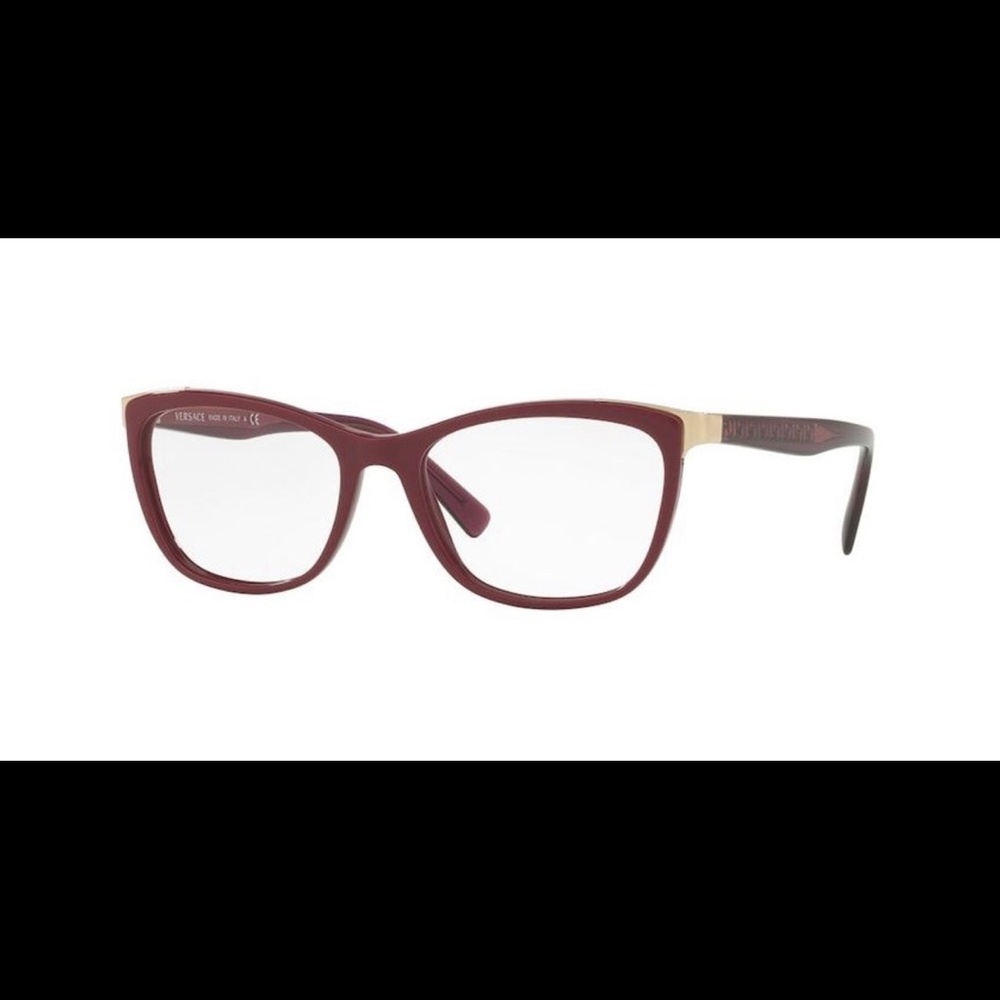 Versace NWT BURGUNDY/GOLD accents glasses W